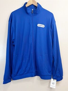 Champion Royal Blue Full-Zip Performance Jacket Size L